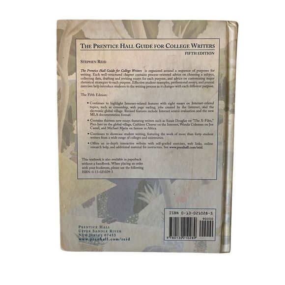 The Prentice Hall Guide For College Writers 5th Edition Hardcover Book - Picture 2 of 16